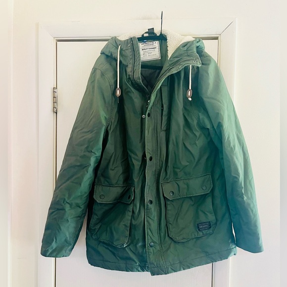 H&M Other - H&M Divided Men’s Faux Shearling Hooded Fall Lined Lumberjack Coat M